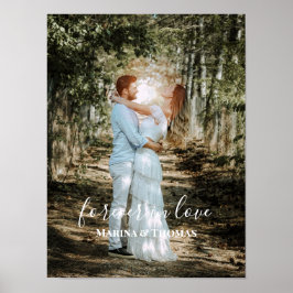 Poster Retrato personalizado de caligrafia moderna