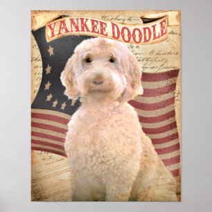 Poster Retrato personalizado retrato Labradoodle do