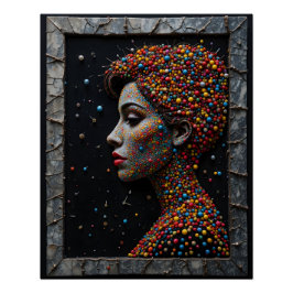 Pôster Retrato Pin-Pattern