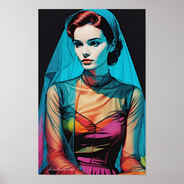 Poster Retrato pop 77 (Frente)