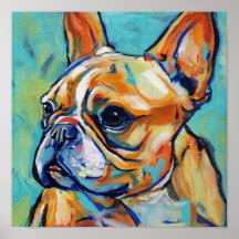 Retrato Pop Art Vibrante Expressionista de Frenchi