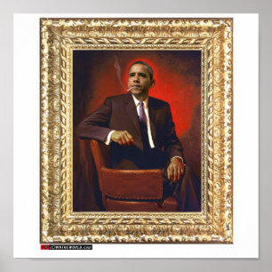 Pôster Retrato presidencial de Obama