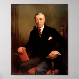 Poster Retrato presidencial de Woodrow Wilson