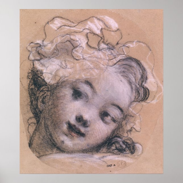 Poster Retrato presumivelmente Rosalie (Frente)