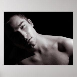 Poster Retrato Preto E Branco