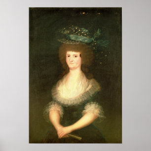 Pôster Retrato Quee de Francisco Jose de Goya y Lucientes