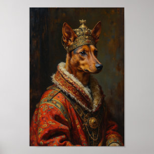 Poster Retrato Real de Basenji