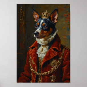 Poster Retrato Real de Terrier Rato