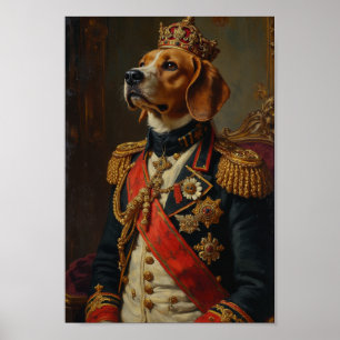 Poster Retrato Real do Beagle