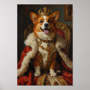 Poster Retrato Real do Corgi
