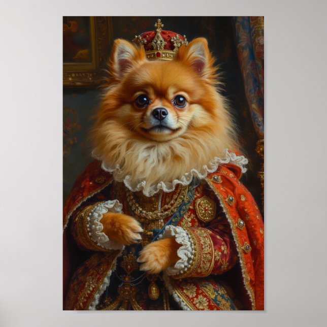 Poster Retrato Real Pomerânia (Frente)
