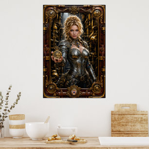 Poster Retrato Steampunk de Ottilie Von Zale