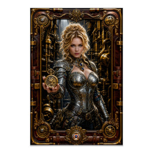 Pôster Retrato Steampunk de Ottilie Von Zale
