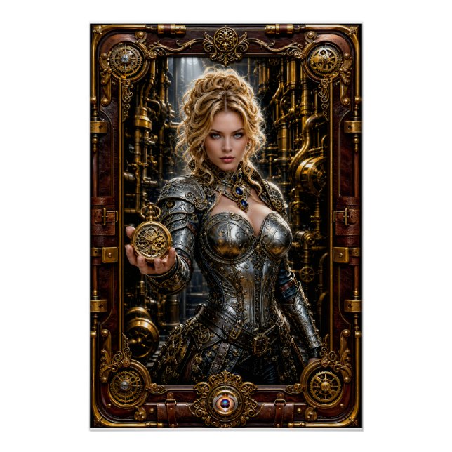 Pôster Retrato Steampunk de Ottilie Von Zale (Frente)
