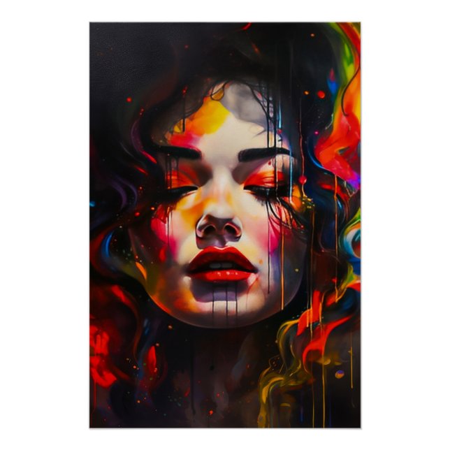 Pôster Retrato Surreal Negrito (Frente)