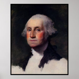 Poster Retrato vintage do presidente George Washington