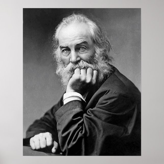 Poster Retrato Walt Whitman Essencial, 50 Anos (Frente)