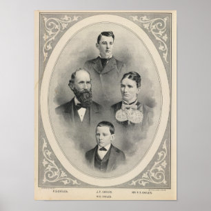 Pôster Retratos da família dos pimentões