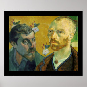 Pôster Retratos de Paul Gauguin e Vincent van Gogh