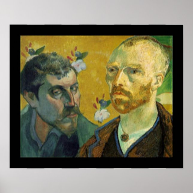 Pôster Retratos de Paul Gauguin e Vincent van Gogh (Frente)