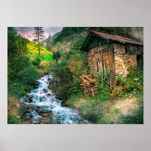 Poster Retretação do Homem de Montanha (Frente)