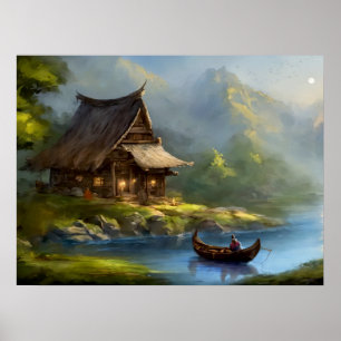 Poster Retretação Tranquila: Lakeside Haven