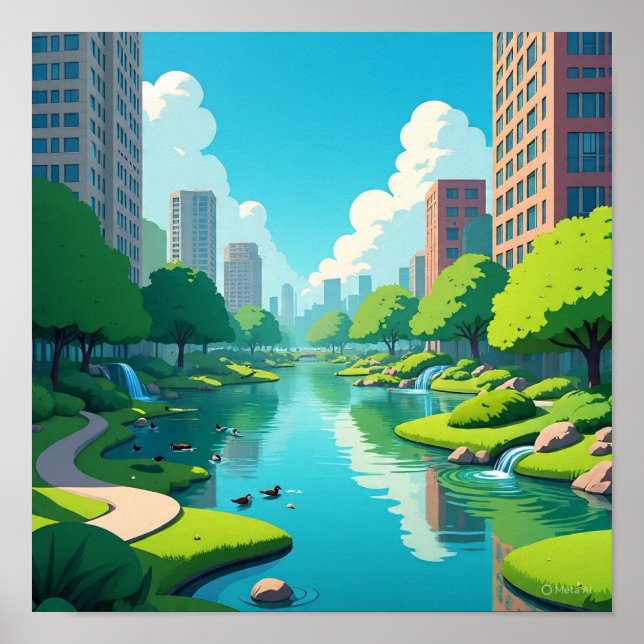 Poster Retretação Urbana de Altas Árvores (Frente)