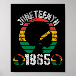 Poster Retro 11 de junho Meu Dia de Independência Mulhere