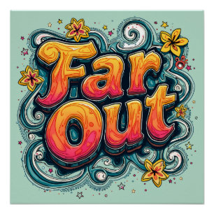 Pôster Retro 70s Psicodélico Groovy Hippie