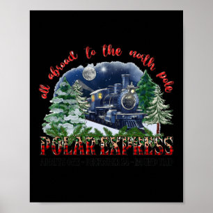 Poster Retro Acredita Que O Comboio Polar Norte Expressa