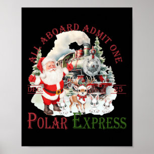 Poster Retro Acredita Que O Comboio Polar Norte Expressa