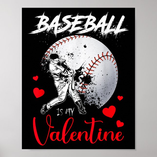 Poster Retro Baseball É Minha Vala De Bola De Baseball De (Frente)