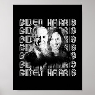 Poster Retro Biden Harris Pride