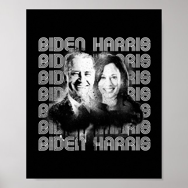 Poster Retro Biden Harris Pride (Frente)