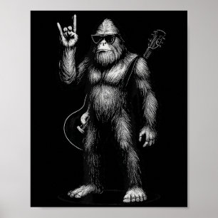 Poster Retro Big Foot Rock Music Oferece Homens Mulheres 