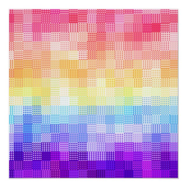 Pôster Retro Boho Funky Excêntrico Xenogênero Xadrez Orgu (Frente)