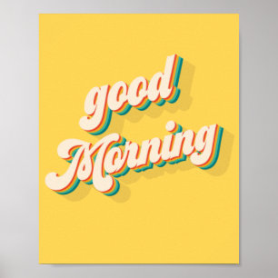 Poster Retro Bom Dia