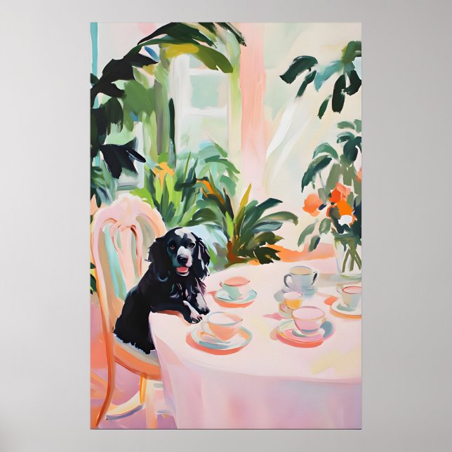 Poster Retro Boykin Spaniel Poster, Boykin Spaniel Oil (Frente)