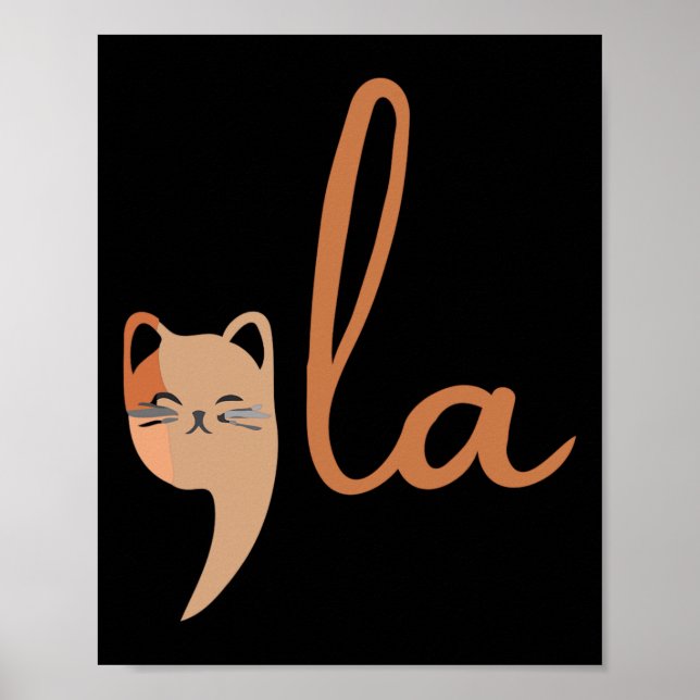 Poster Retro Cat Comma La Kamala Harris Para Presidente 2 (Frente)