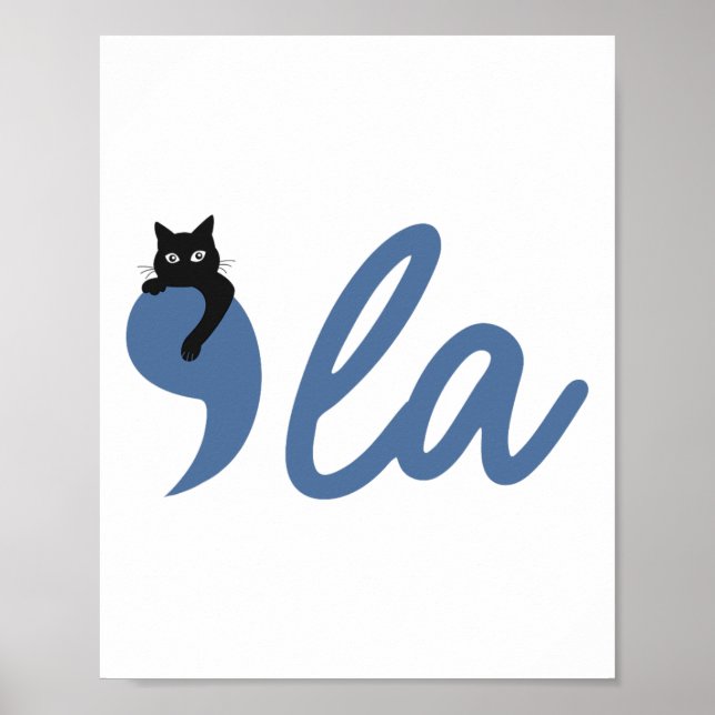 Poster Retro Cat Comma La Kamala Harris Para Presidente 2 (Frente)