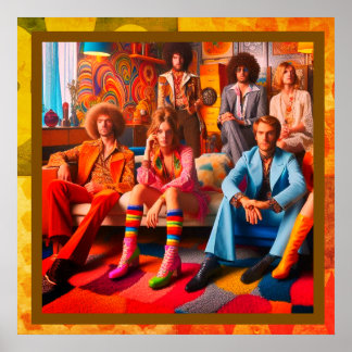 Poster Retro Clothes Shoes Furniture Hair and Vibe Wall