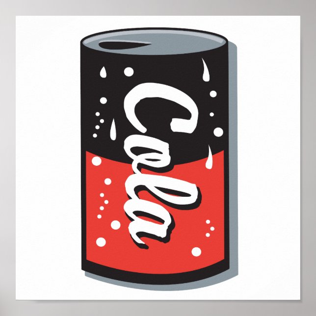 Pôster retro cola design (Frente)