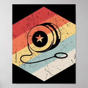Poster Retro Colorido de Yoyo dos anos 70