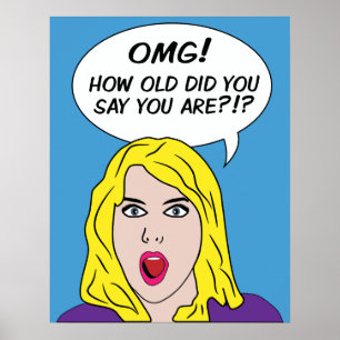 Poster RETRO da HISTÓRIA EM QUADRINHOS