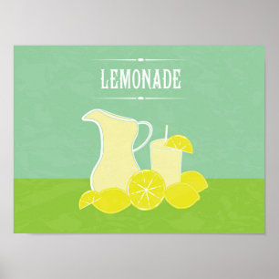 Poster retro da limonada