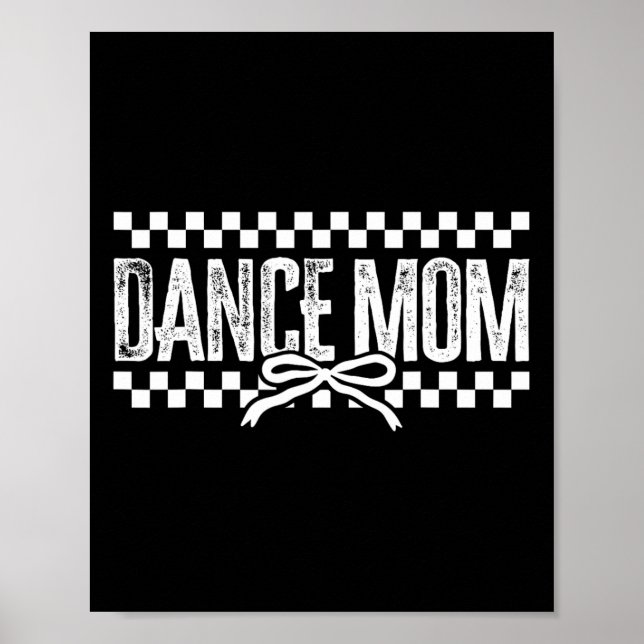 Poster Retro Dance Mãe Arco Coquette Checked Dance Mama (Frente)