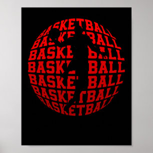 Poster Retrô de jogadores de basquete campeões de basquet