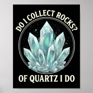 Poster Retro de quartzo para o caçador de geodo coleciona