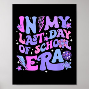 Poster Retro Disco Groovy Summer No Meu Último Dia De