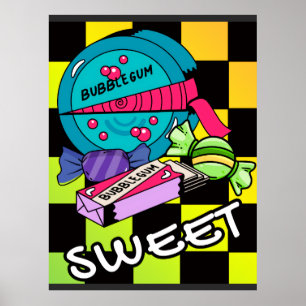 Poster Retro Doce Como Doce